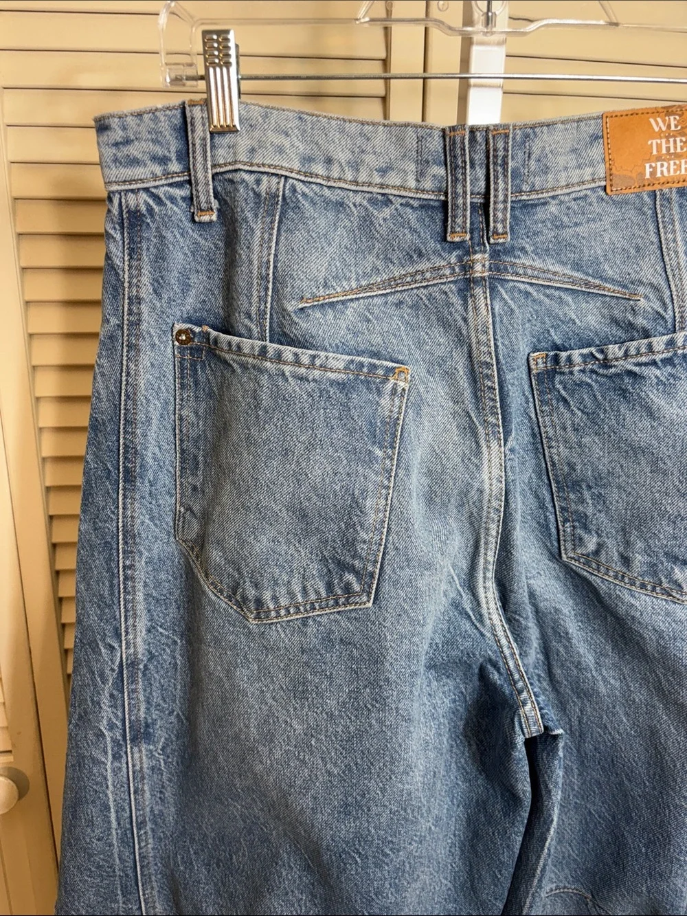 Free People Light Blue High-Rise Wide Leg Jeans - Picture 11 of 16